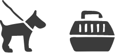 犬とキャリーのアイコン